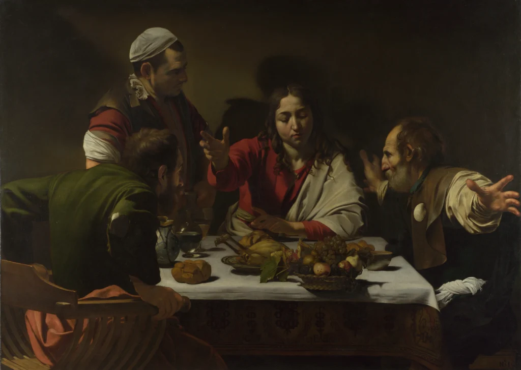 Cena en Emaús de Caravaggio (1601)